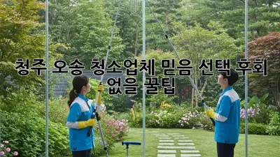 청주 오송🏡 청소업체 믿음💯 선택, 후회 없을 꿀팁!